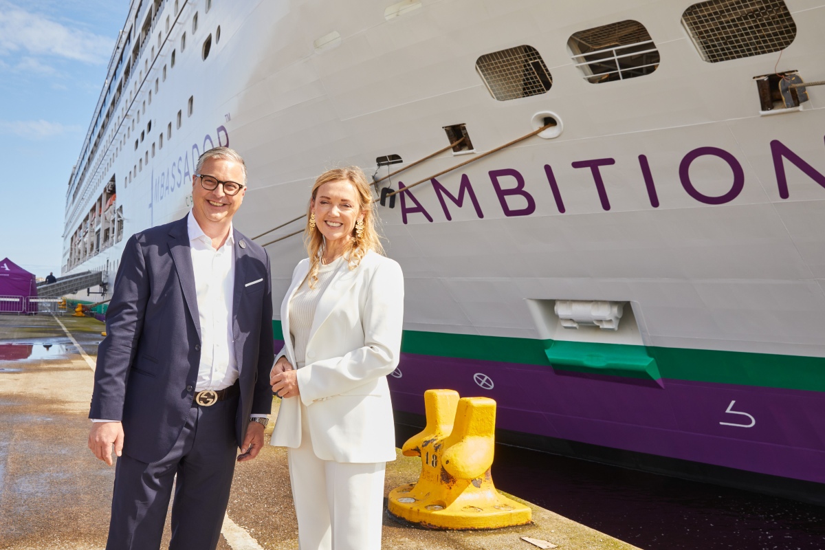 Ambassador Cruise Line, Ambition naming ceremony