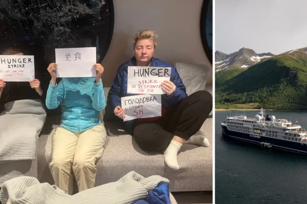 Swan Hellenic hunger strike